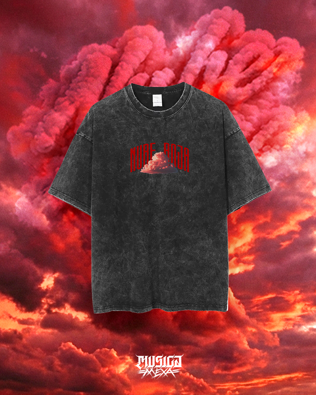 Playera Nube Roja Frente